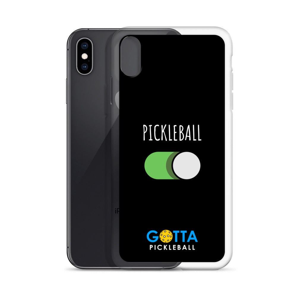iPhone Case: PICKLEBALL ON: BLACK