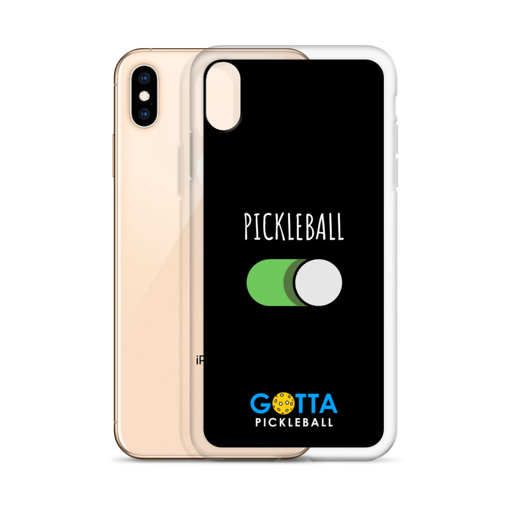 iPhone Case: PICKLEBALL ON: BLACK