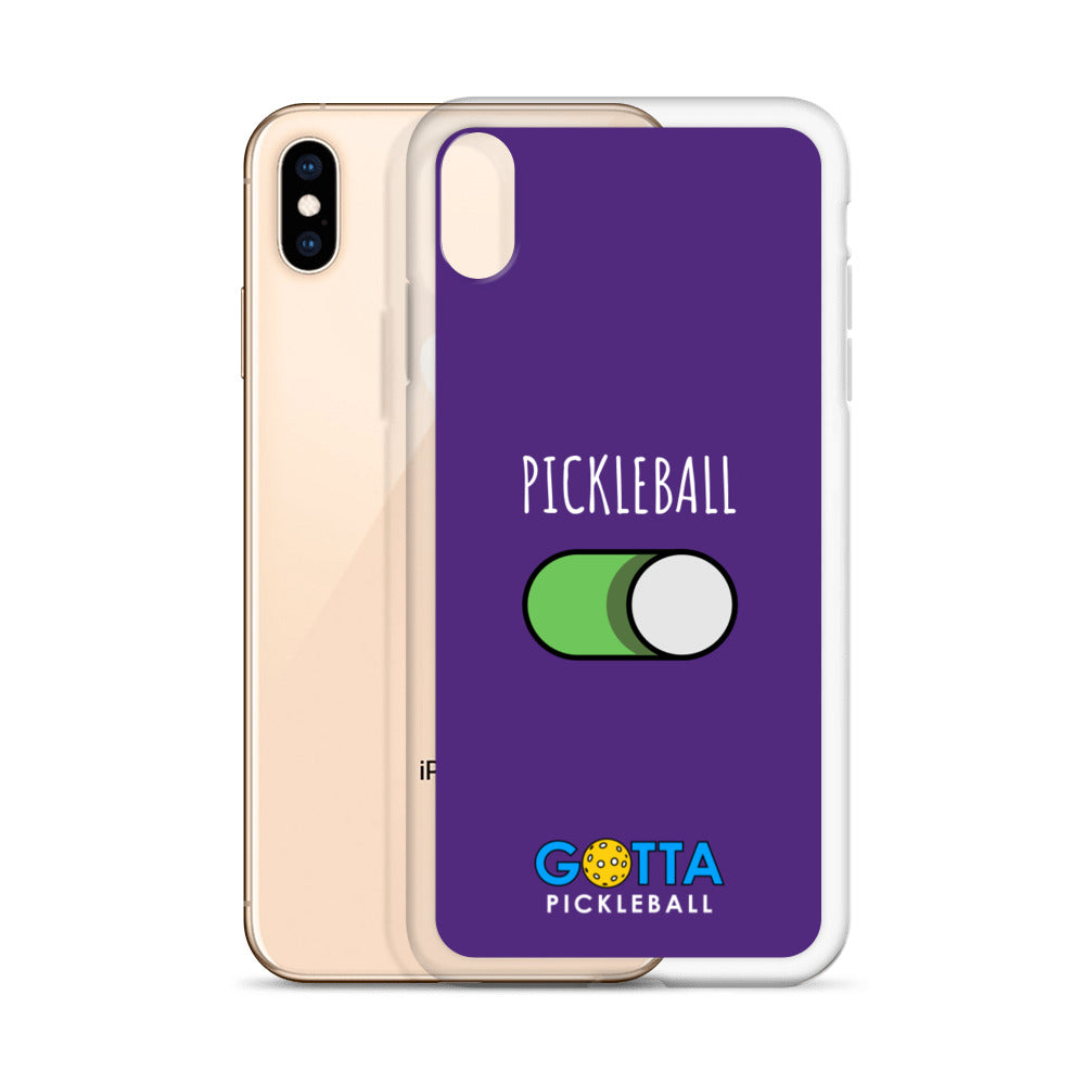 iPhone Case: PICKLEBALL ON: INDIGO PURPLE