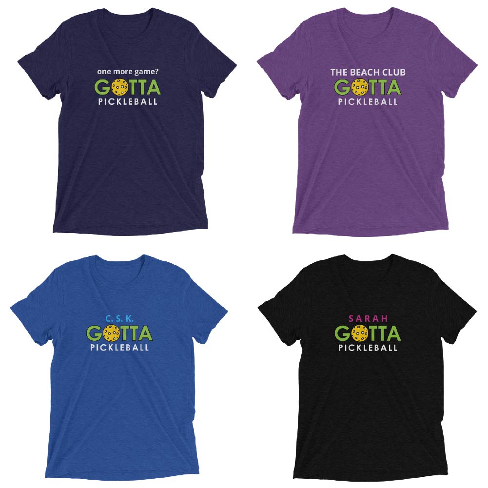 PERSONALIZED PICKLEBALL T-SHIRT: UNISEX: Make a shirt like this with your city and state