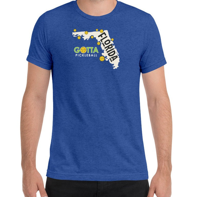 pickleball florida t-shirt state of florida pickleball gotta pickleball blue