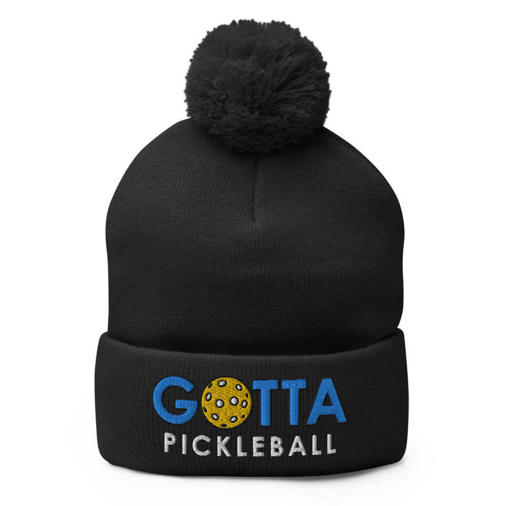 Pom-Pom Beanie: Embroidered Gotta Pickleball (more colors)
