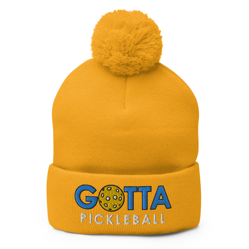 Pom-Pom Beanie: Embroidered Gotta Pickleball (more colors)