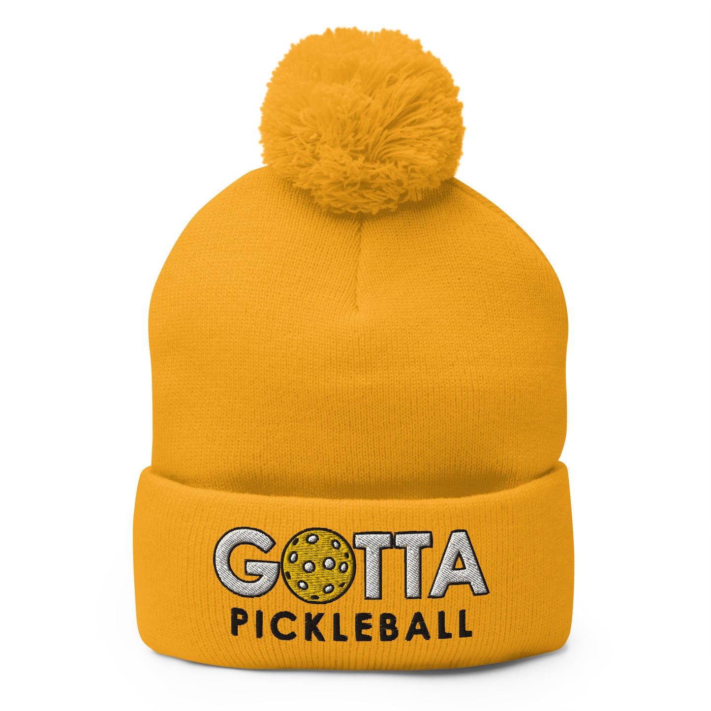 Pom-Pom Beanie: Embroidered Gotta Pickleball (more colors)