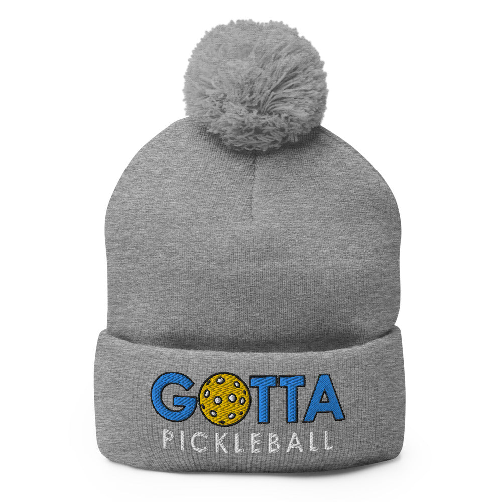 Pom-Pom Beanie: Embroidered Gotta Pickleball (more colors)
