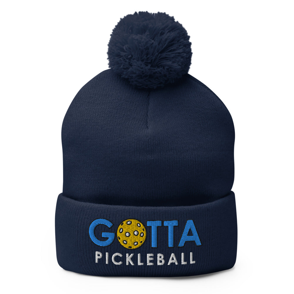 Pom-Pom Beanie: Embroidered Gotta Pickleball (more colors)