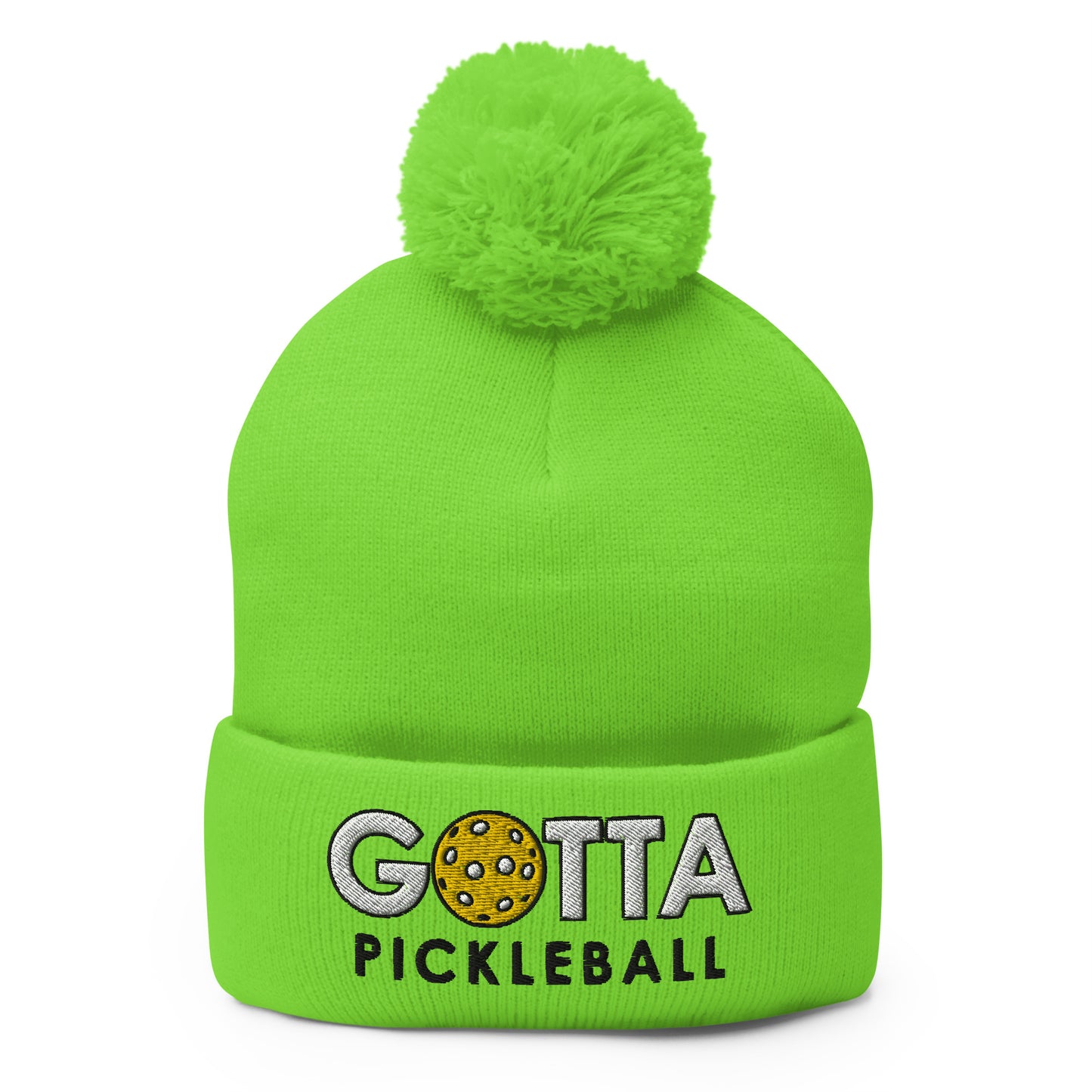 Pom-Pom Beanie: Embroidered Gotta Pickleball (more colors)