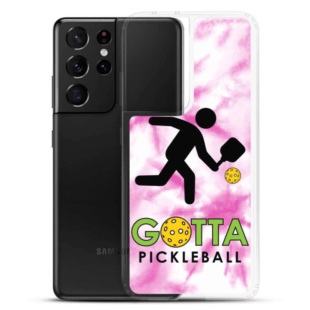 Samsung Case: GOTTA PICKLEBALL WITH OUR MASCOT OZZIE TIE DYE PINK