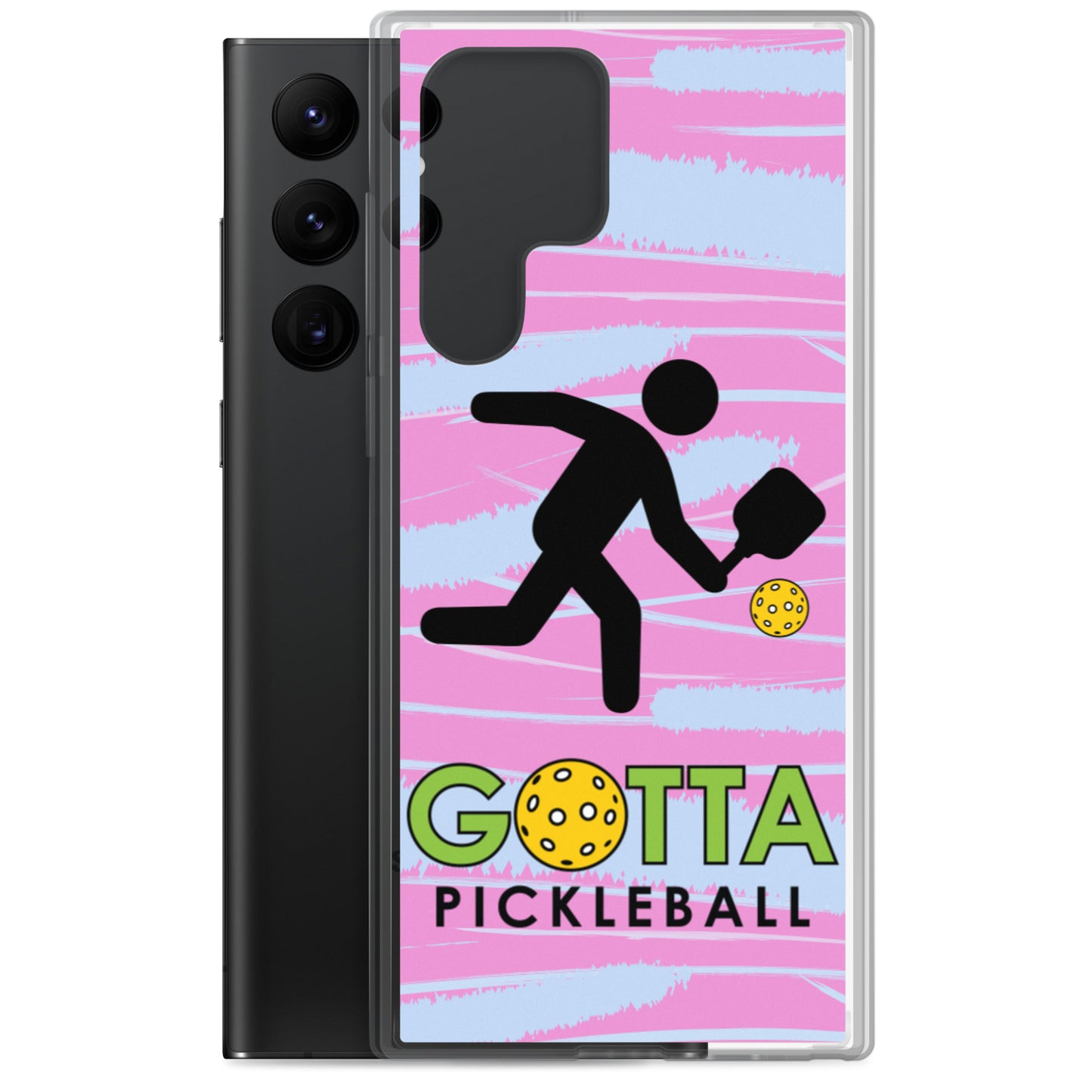 Samsung Case: GOTTA PICKLEBALL WITH OUR MASCOT OZZIE PINK & BLUE