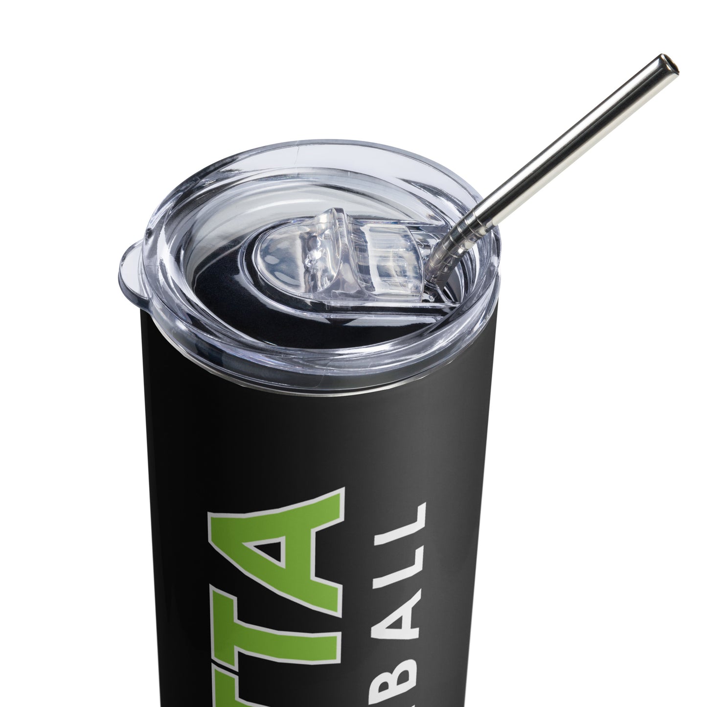 Stainless Steel Tumbler: Gotta Pickleball Green Logo Black