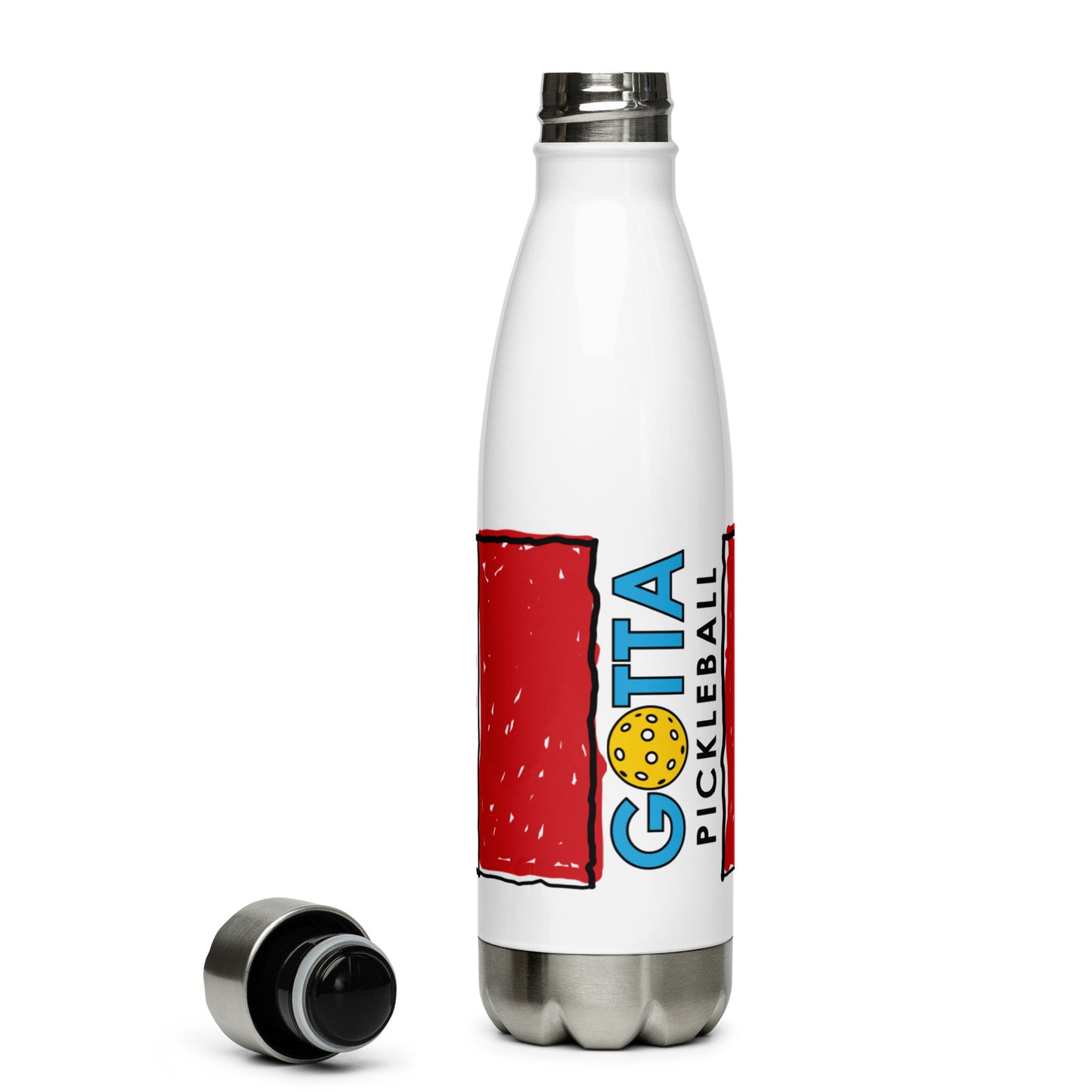 Stainless Steel Water Bottle: Canada Flag Maple Leaf