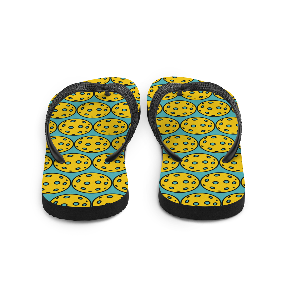 Flip-Flops: PICKLEBALLS AQUA