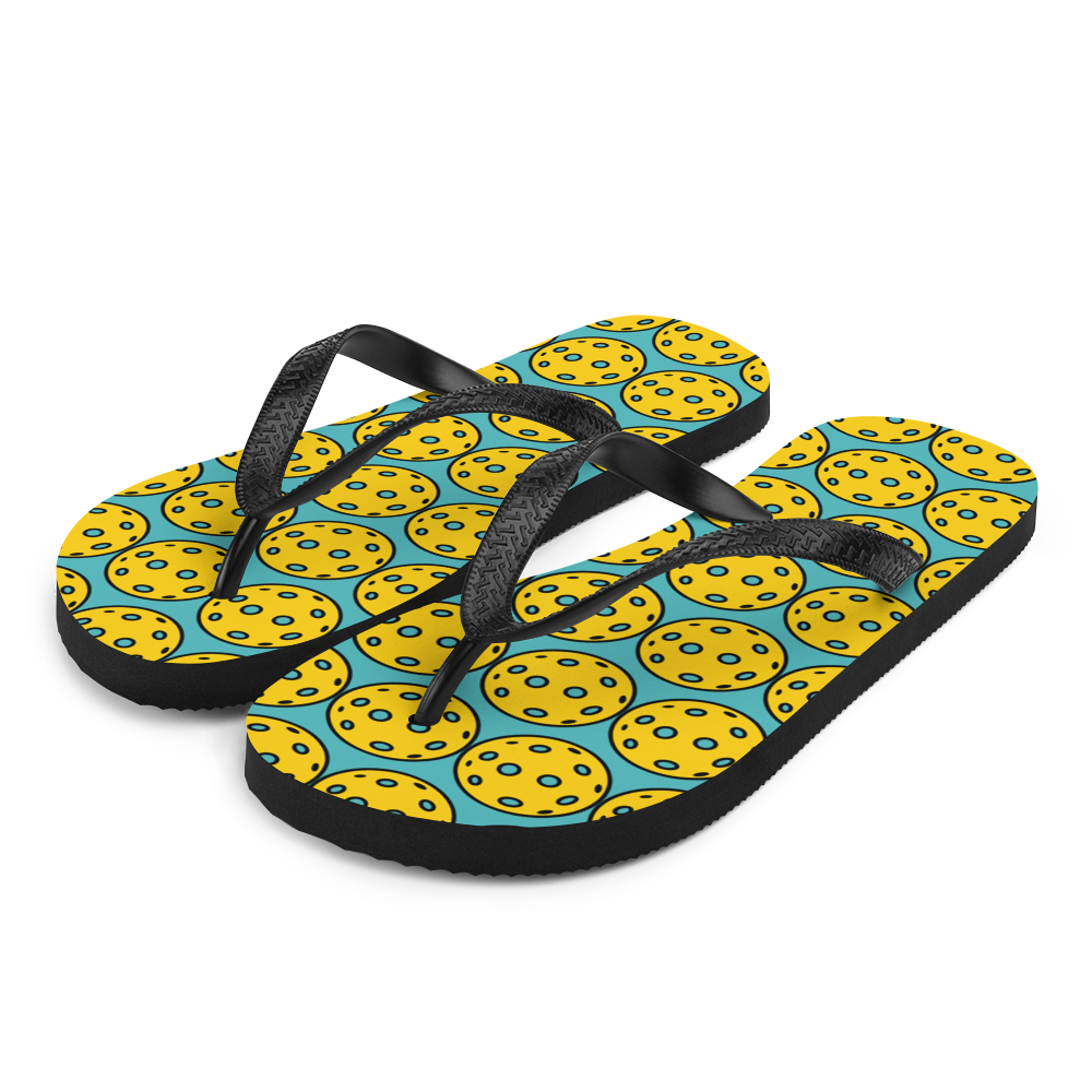 Flip-Flops: PICKLEBALLS AQUA