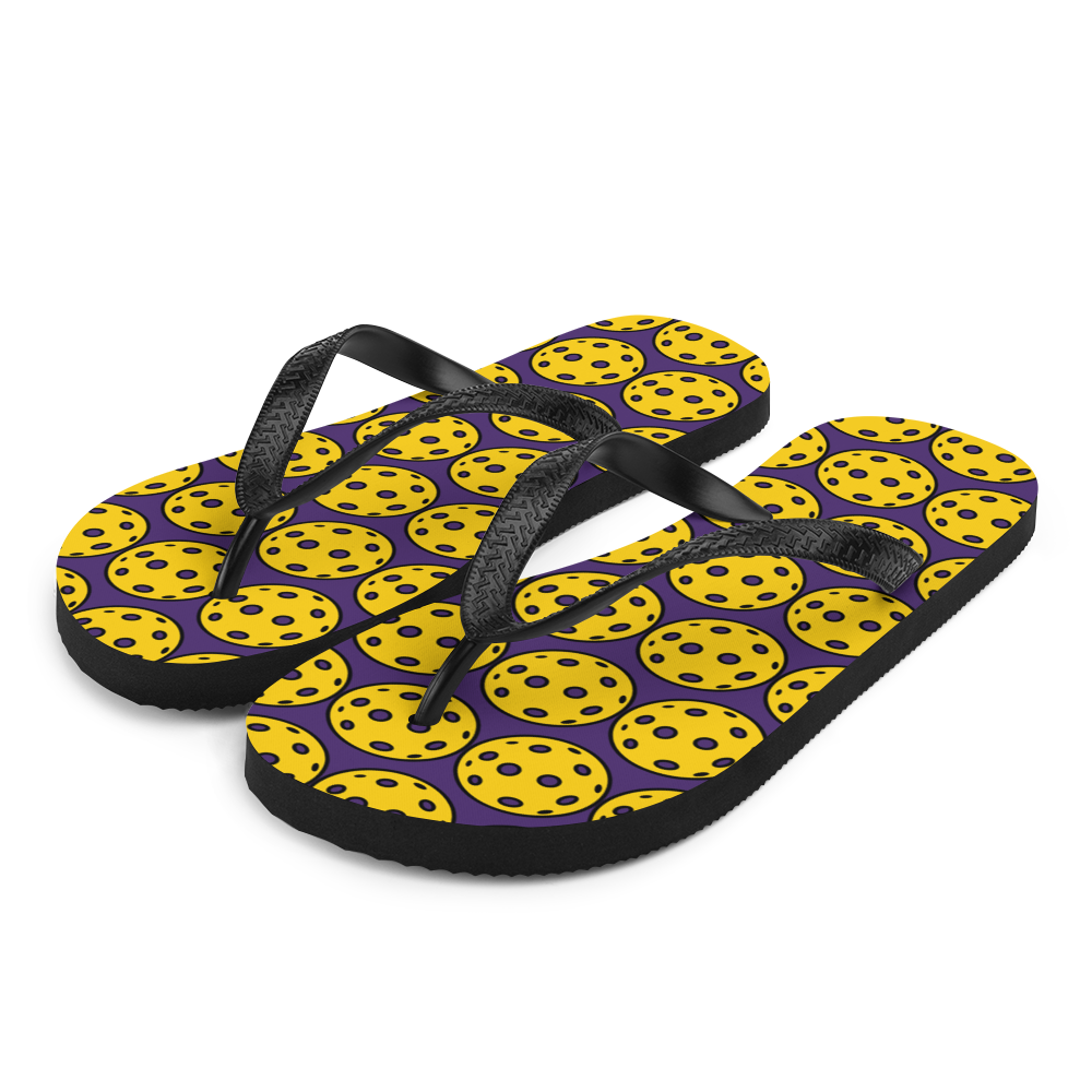 Flip-Flops: PICKLEBALLS PURPLE