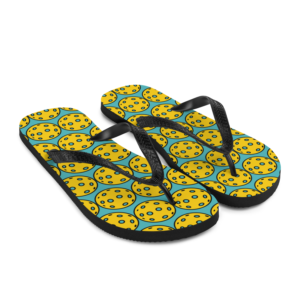 Flip-Flops: PICKLEBALLS AQUA