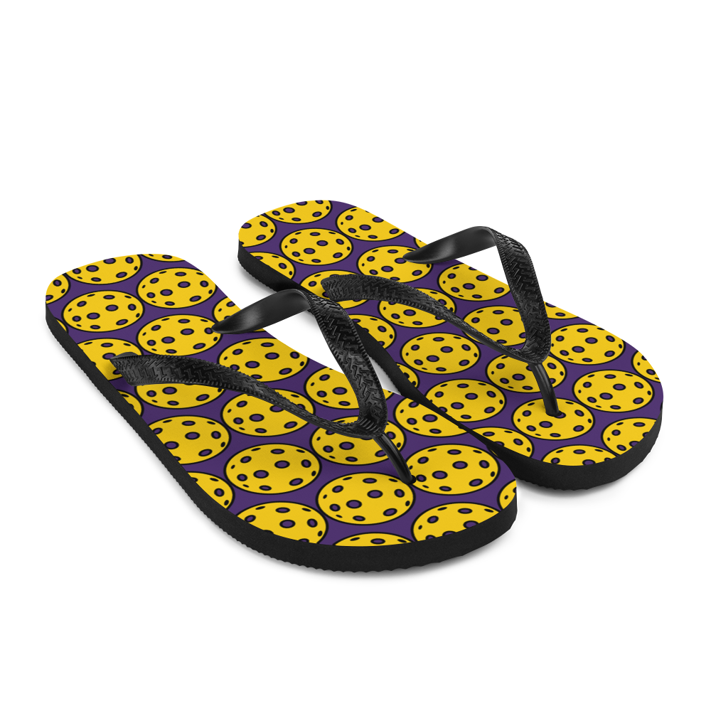 Flip-Flops: PICKLEBALLS PURPLE