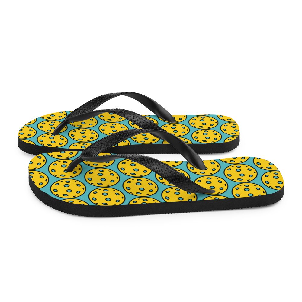 Flip-Flops: PICKLEBALLS AQUA
