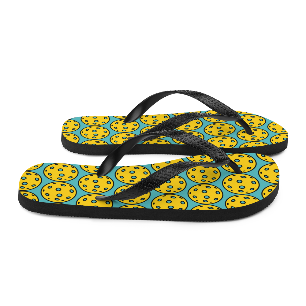 Flip-Flops: PICKLEBALLS AQUA