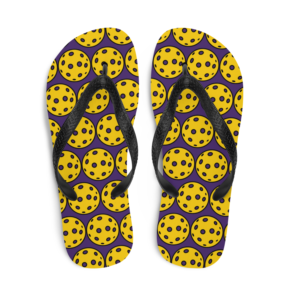 Flip-Flops: PICKLEBALLS PURPLE