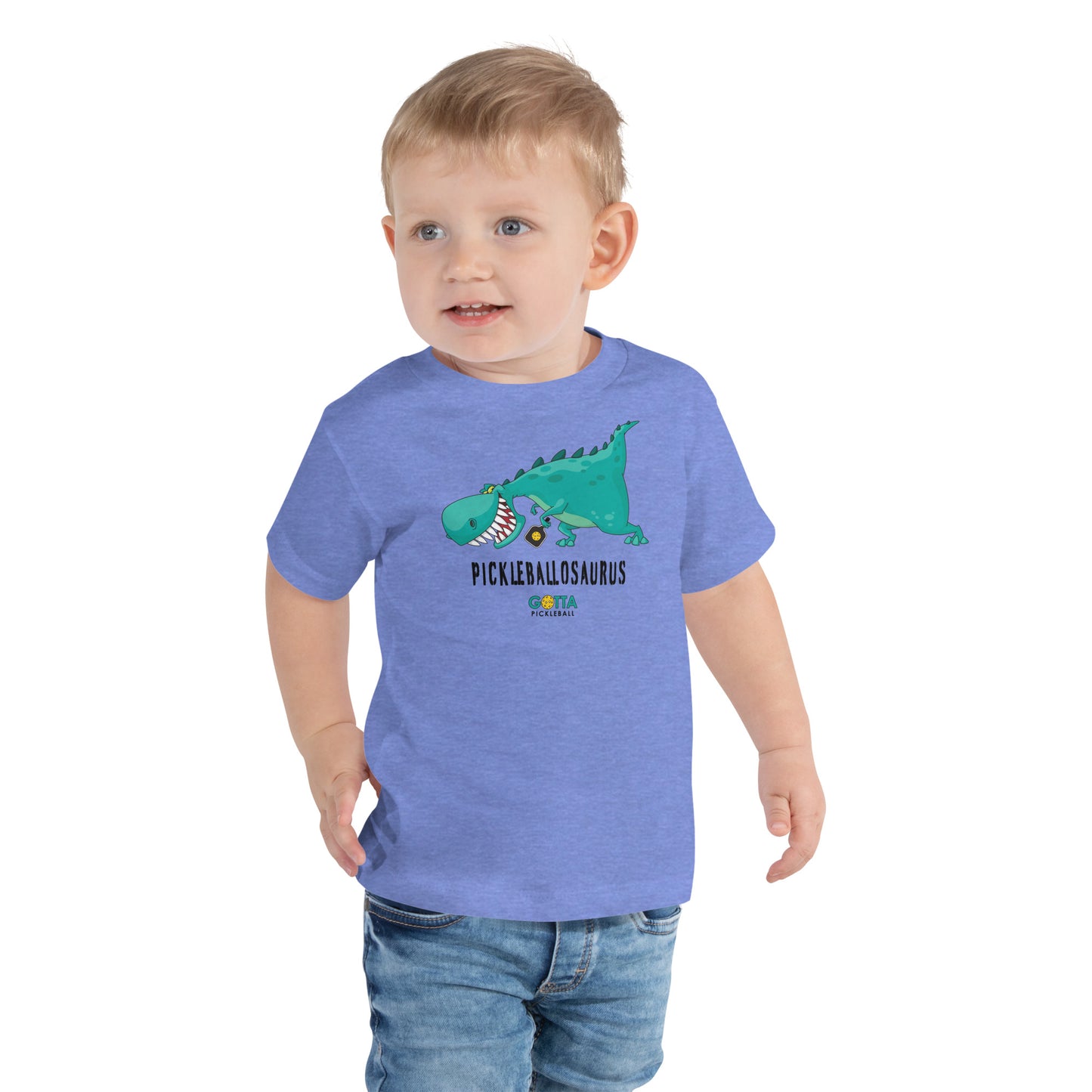 Toddler T-Shirt COTTON: PICKLEBALLOSAURUS (more colors)