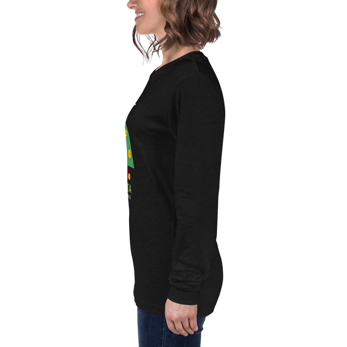 Unisex Long Sleeve Tee: PICKLEBALL CHRISTMAS TREE (more colors)