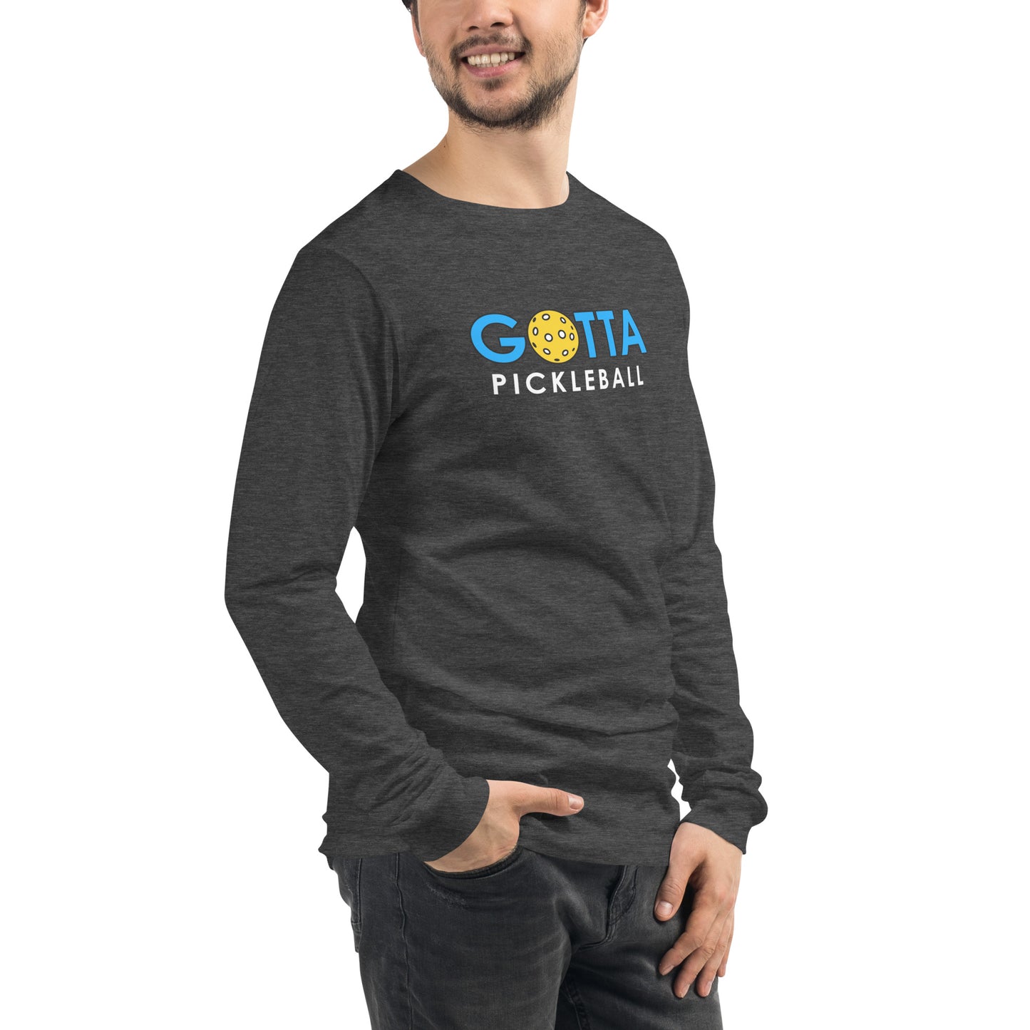 Unisex Long Sleeve Tee: GOTTA PICKLEBALL BLUE LOGO (more colors)