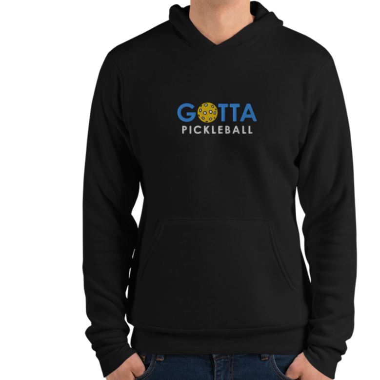 Unisex Hoodie Cotton/Fleece: Embroidered Gotta PIckleball Blue Logo (more colors)