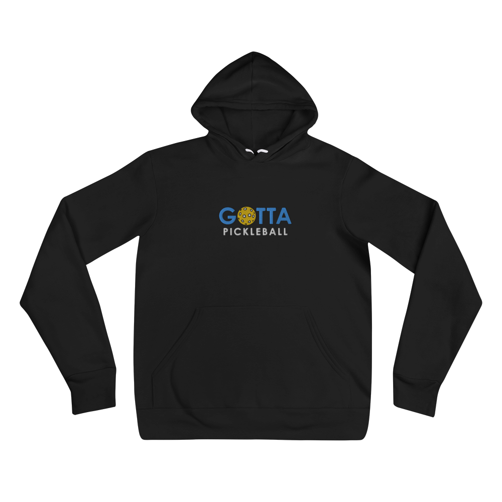 Unisex Hoodie Cotton/Fleece: Embroidered Gotta PIckleball Blue Logo (more colors)