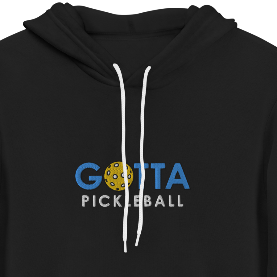 Unisex Hoodie Cotton/Fleece: Embroidered Gotta PIckleball Blue Logo (more colors)