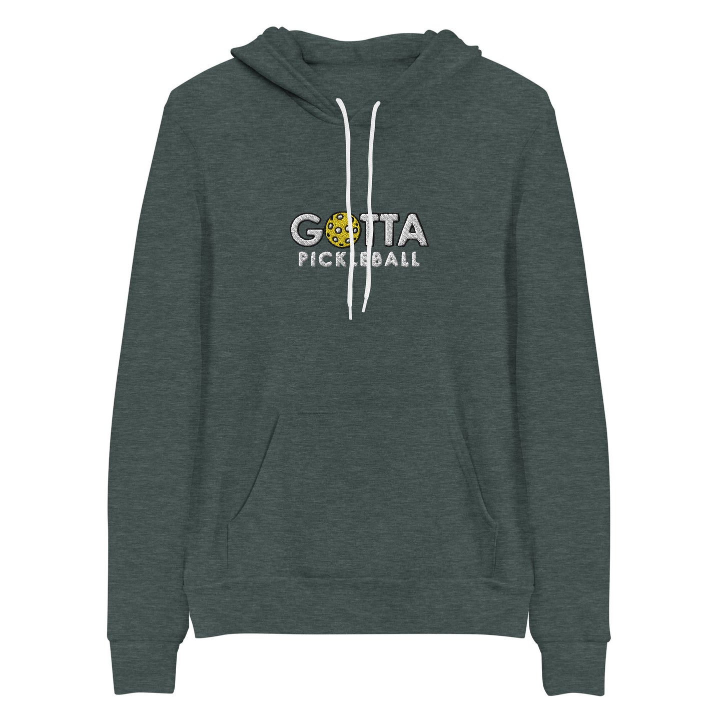 Unisex Hoodie Cotton/Fleece: Embroidered Gotta Pickleball White Logo (more colors)