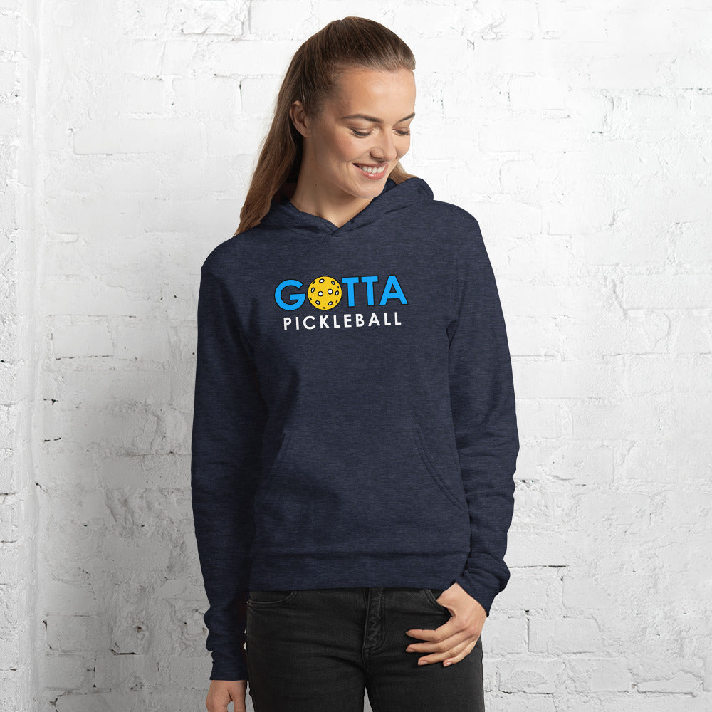 Unisex Hoodie Cotton/Fleece: GOTTA PICKLEBALL BLUE LOGO (more colors)