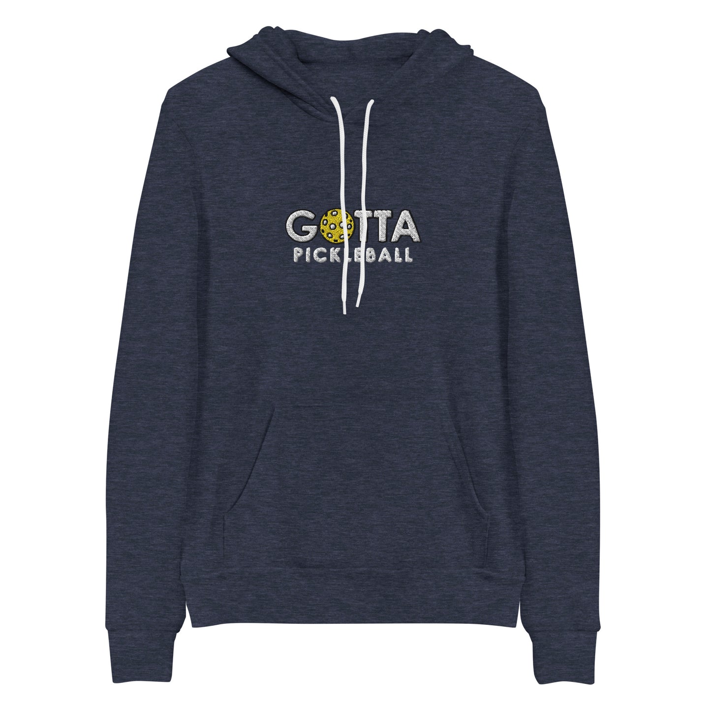 Unisex Hoodie Cotton/Fleece: Embroidered Gotta Pickleball White Logo (more colors)