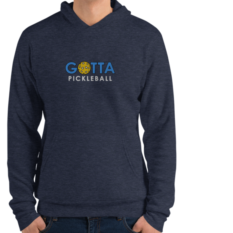 Unisex Hoodie Cotton/Fleece: Embroidered Gotta PIckleball Blue Logo (more colors)