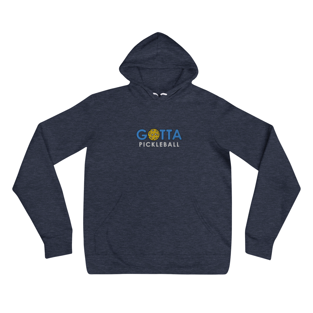 Unisex Hoodie Cotton/Fleece: Embroidered Gotta PIckleball Blue Logo (more colors)