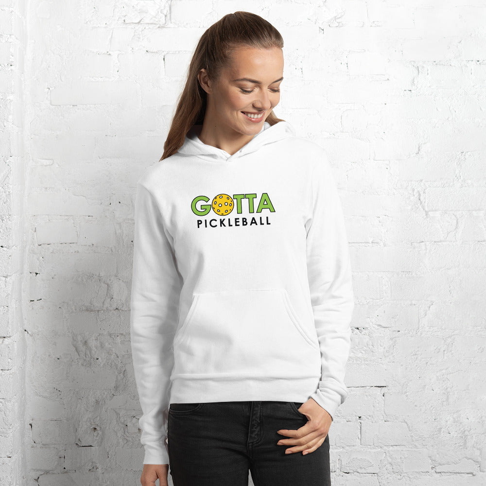 Unisex Hoodie Cotton/Fleece: GOTTA PICKLEBALL White