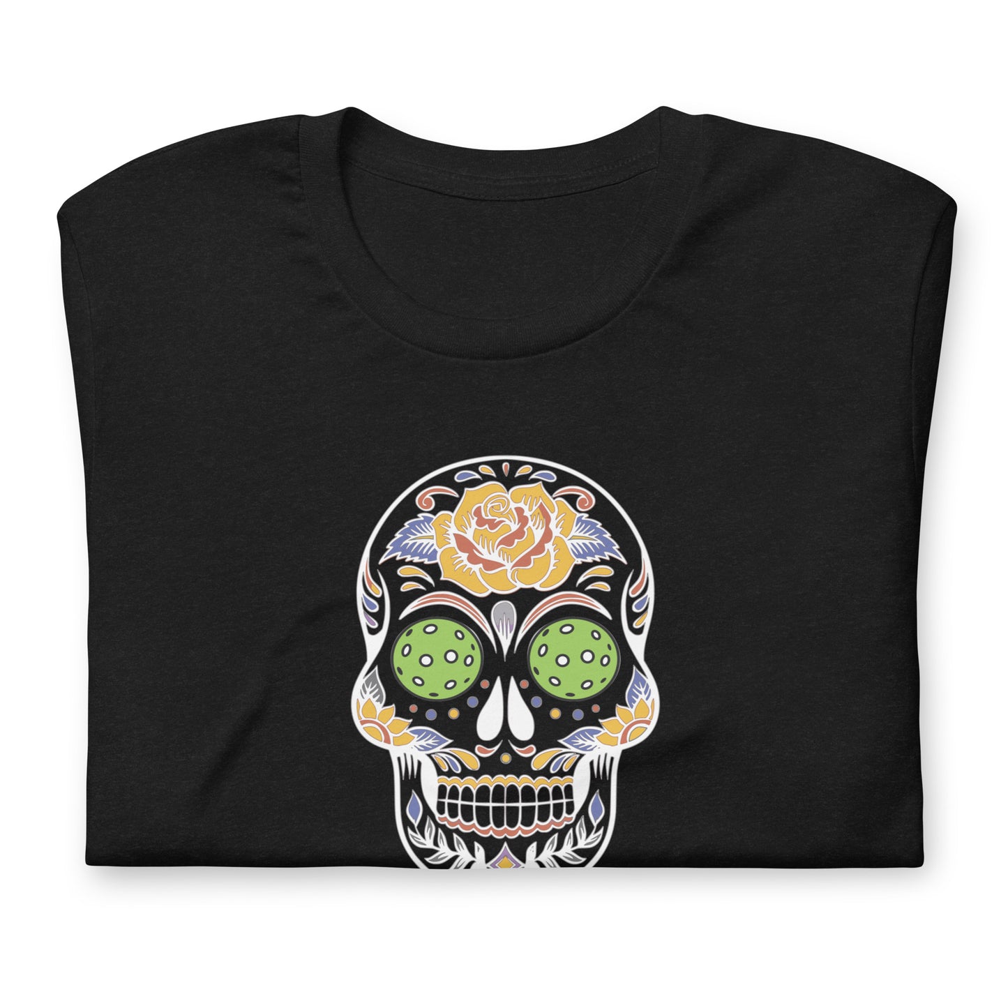 Classic T-Shirt: PICKLEBALL DAY OF THE DEAD SKULL (more colors)
