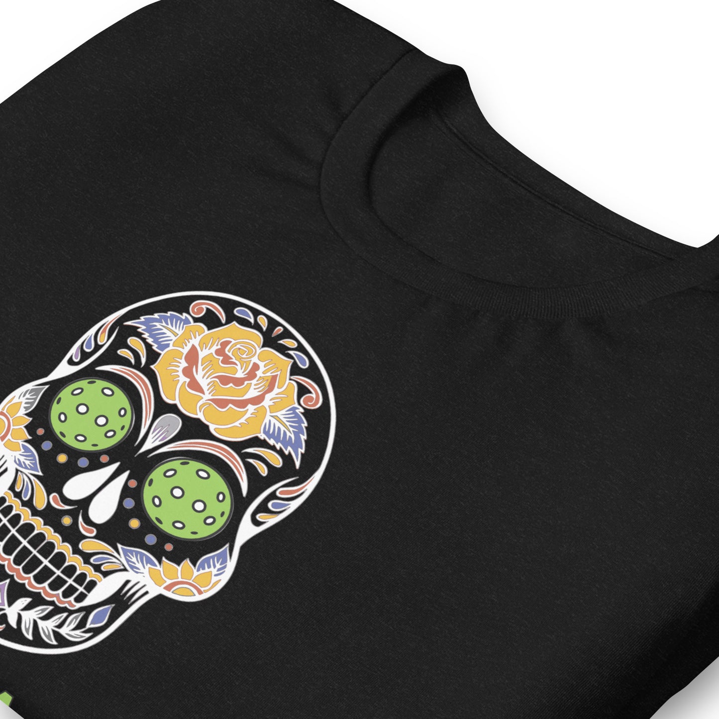Classic T-Shirt: PICKLEBALL DAY OF THE DEAD SKULL (more colors)