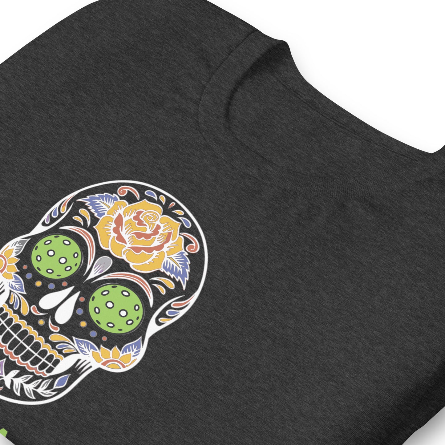 Classic T-Shirt: PICKLEBALL DAY OF THE DEAD SKULL (more colors)