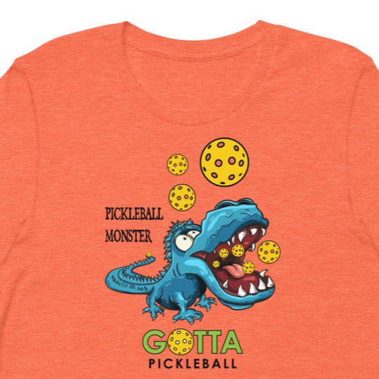 Classic T-Shirt: PICKLEBALL MONSTER BLUE ALLIGATOR (more colors)
