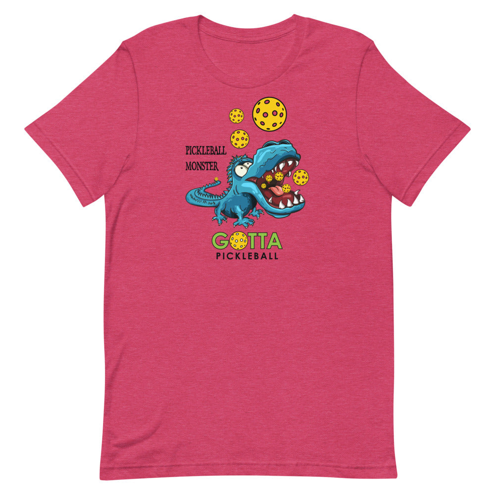 Classic T-Shirt: PICKLEBALL MONSTER BLUE ALLIGATOR (more colors)