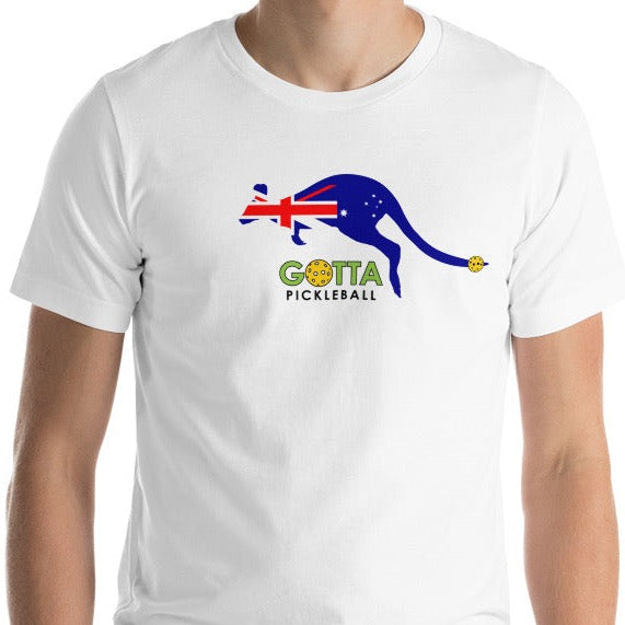 Classic T-Shirt: AUSTRALIA KANGAROO PICKLEBALL (more colors)