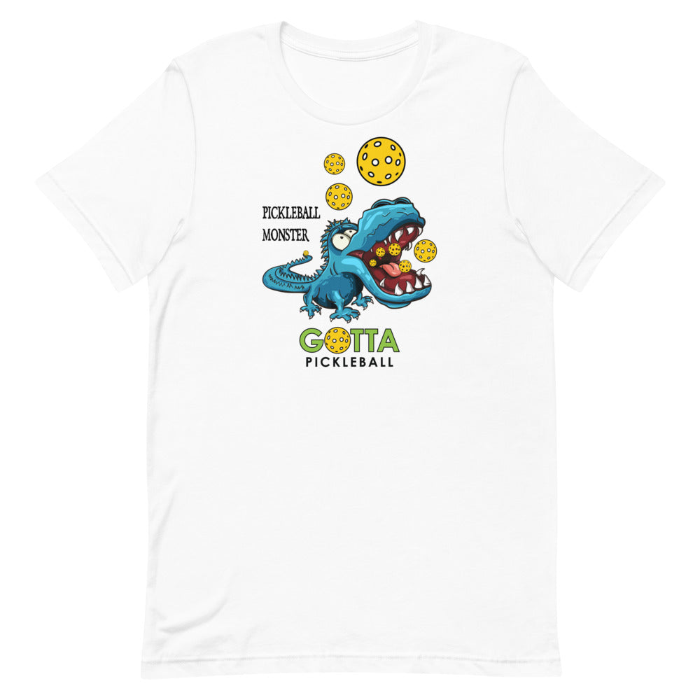 Classic T-Shirt: PICKLEBALL MONSTER BLUE ALLIGATOR (more colors)