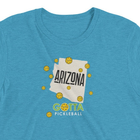 pickleball Arizona state gotta pickleball aqua blue t-shirt with pickleballs