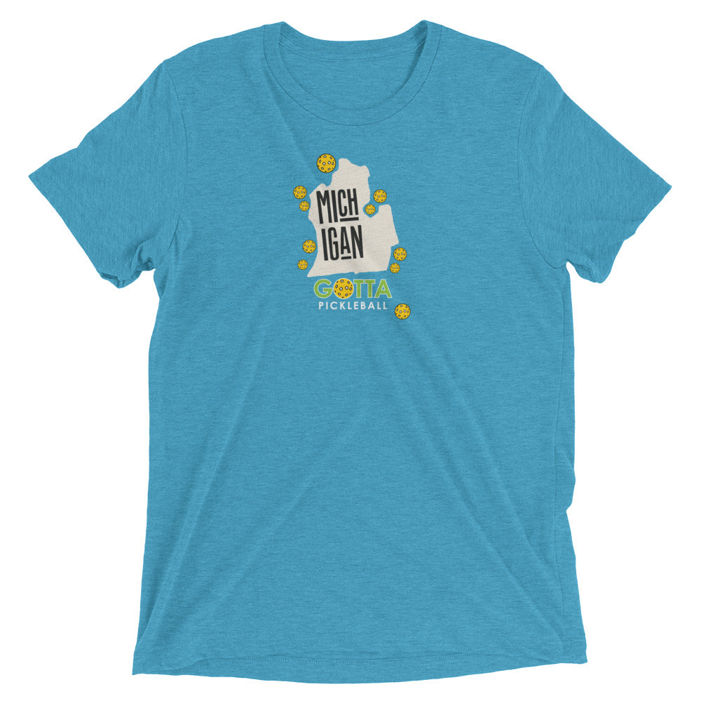T-shirt TRI-BLEND: MICHIGAN GOTTA PICKLEBALL (more colors)