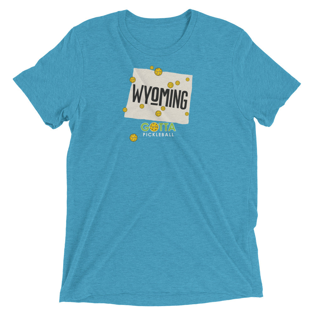 T-shirt TRI-BLEND: WYOMING GOTTA PICKLEBALL (more colors)