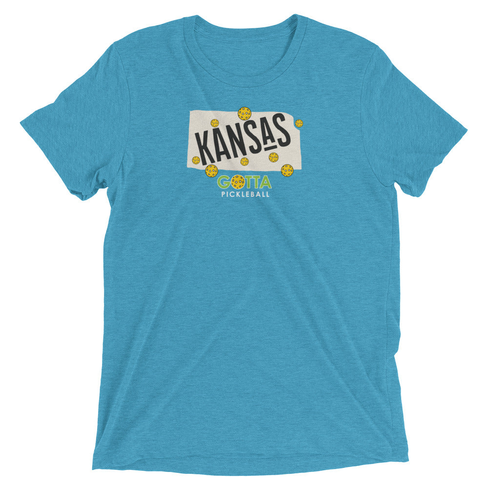 T-shirt TRI-BLEND: KANSAS GOTTA PICKLEBALL (more colors)