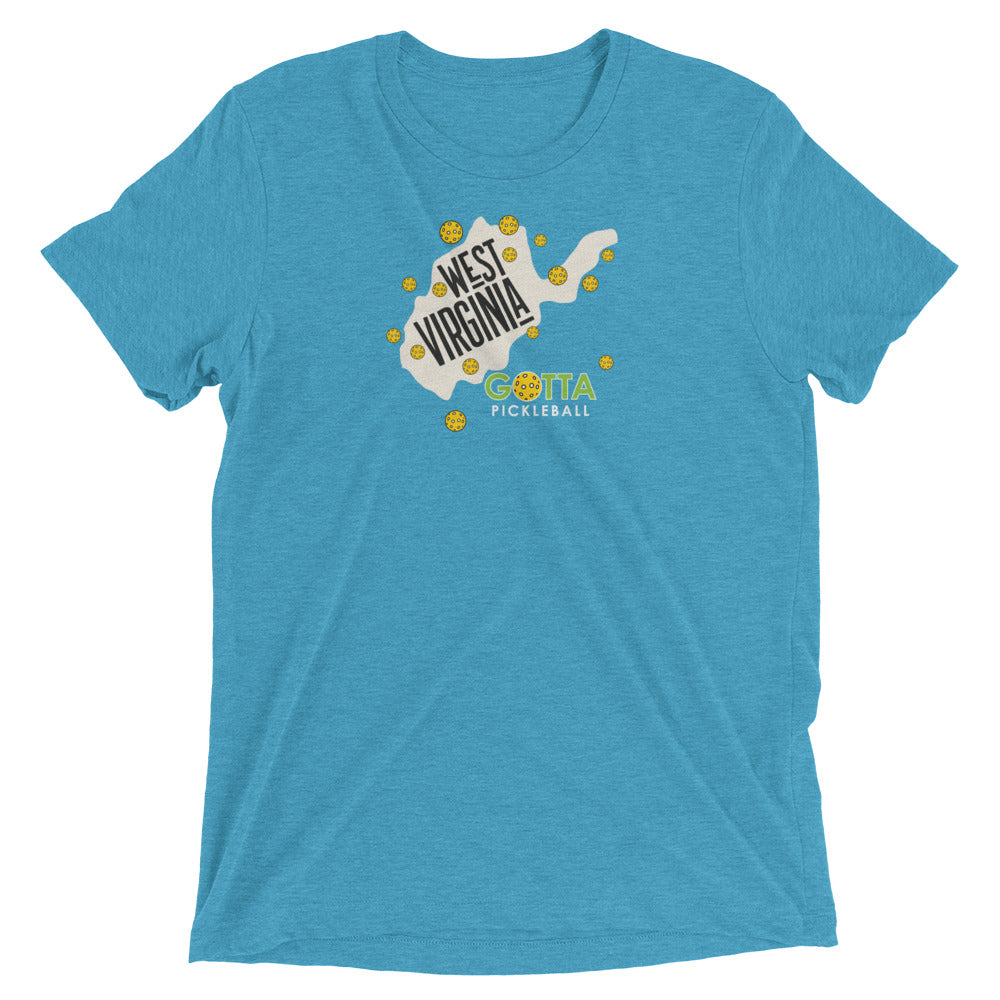 T-shirt TRI-BLEND: WEST VIRGINIA GOTTA PICKLEBALL (more colors)