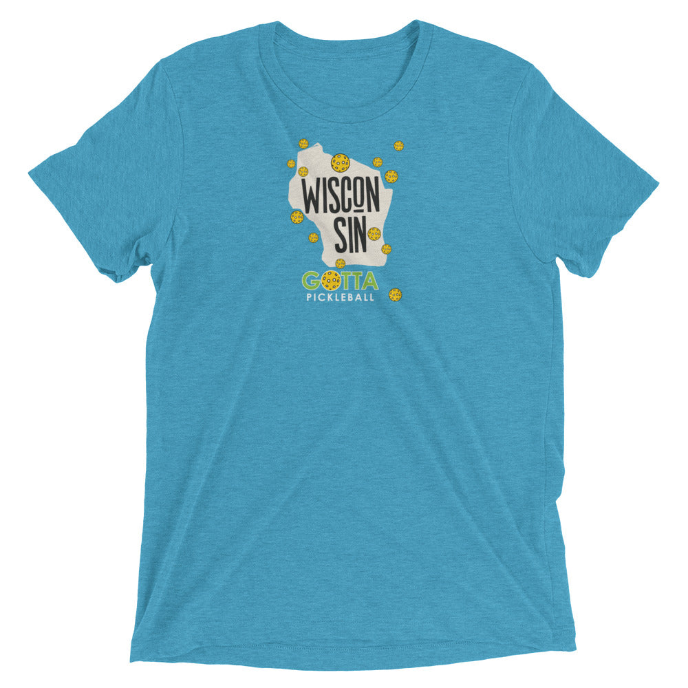 T-shirt TRI-BLEND: WISCONSIN GOTTA PICKLEBALL (more colors)