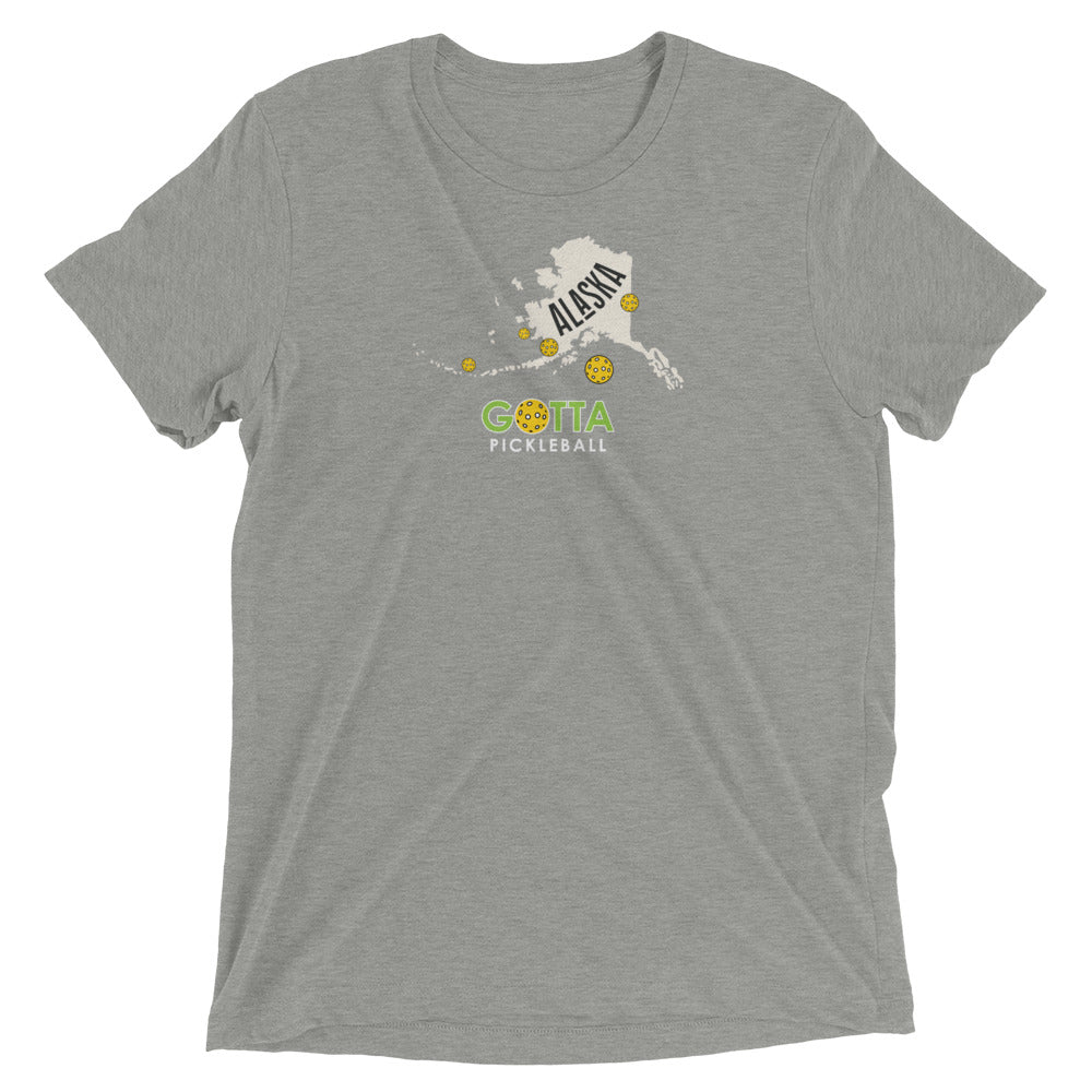 pickleball Alaska state gotta pickleball athletic gray t-shirt with pickleballs