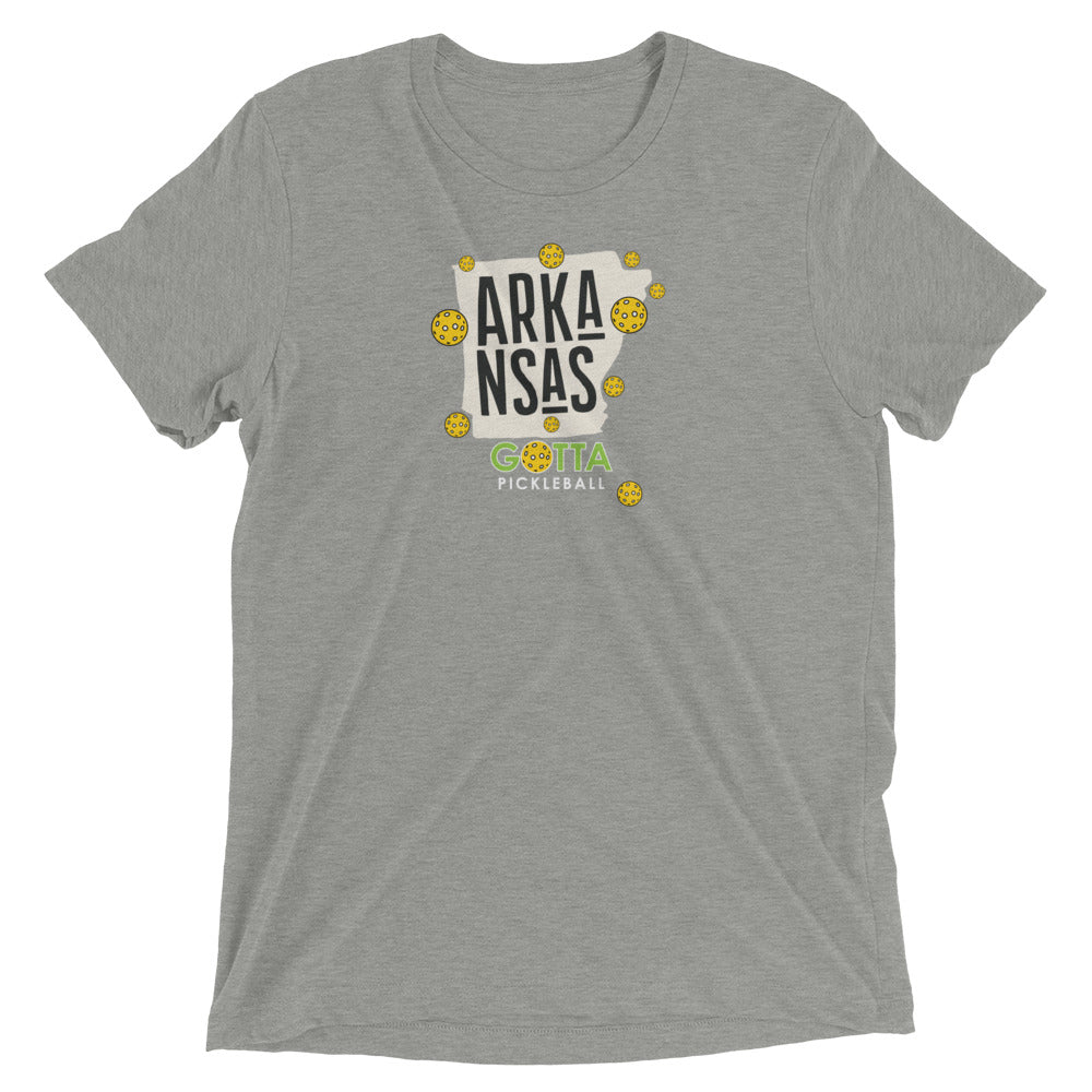 pickleball Arkansas state gotta pickleball athletic gray t-shirt with pickleballs